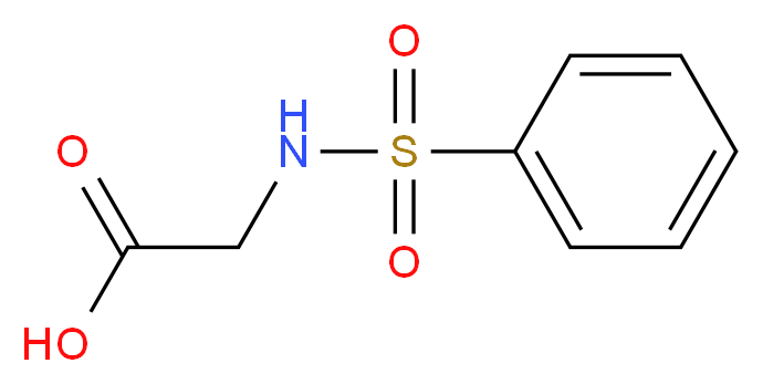 Benzenesulfonylamino-acetic acid_分子结构_CAS_5398-96-9)