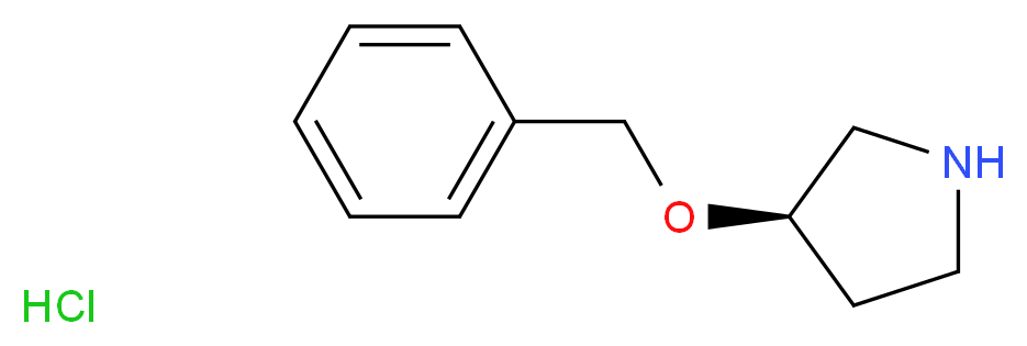 (3R)-3-(benzyloxy)pyrrolidine hydrochloride_分子结构_CAS_927819-90-7