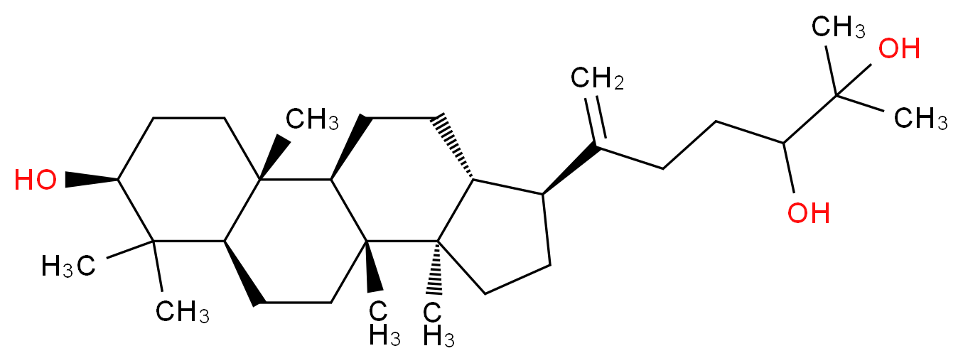 Dammar-20(21)-ene-3β,24,25-triol_分子结构_CAS_55050-69-6)