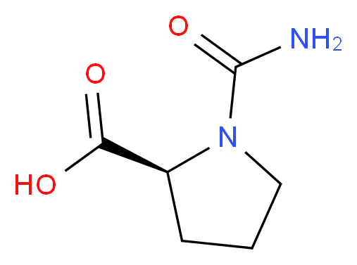 (S)-1-carbamoylpyrrolidine-2-carboxylic acid_分子结构_CAS_)