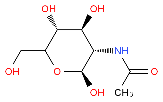 N-[(2S,3S,4S,5R)-2,4,5-trihydroxy-6-(hydroxymethyl)oxan-3-yl]acetamide_分子结构_CAS_31022-50-1