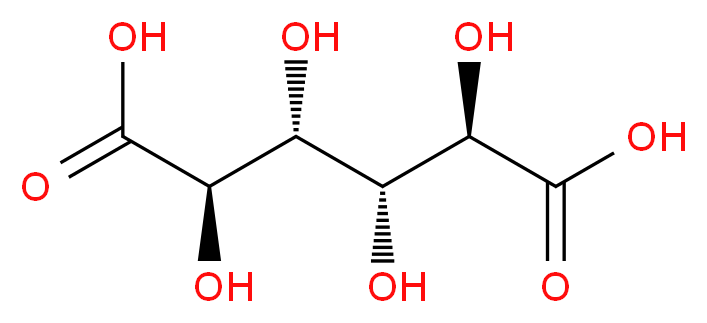 (2R,3R,4R,5R)-2,3,4,5-tetrahydroxyhexanedioic acid_分子结构_CAS_526-99-8