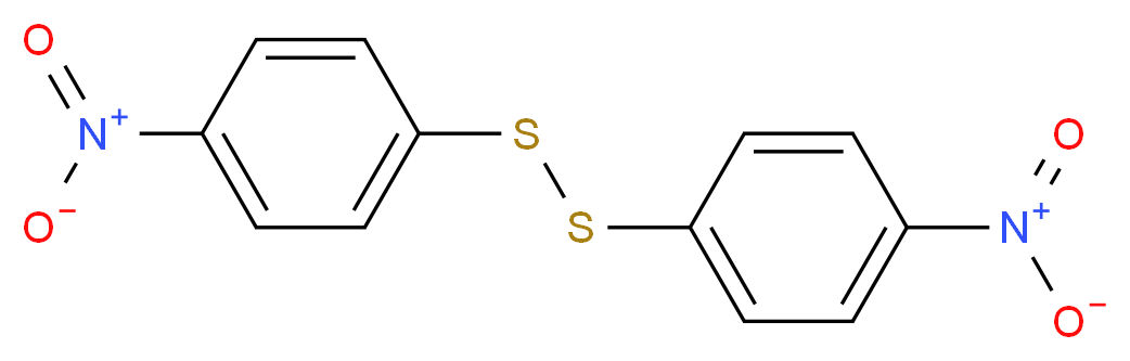 1-nitro-4-[(4-nitrophenyl)disulfanyl]benzene_分子结构_CAS_100-32-3