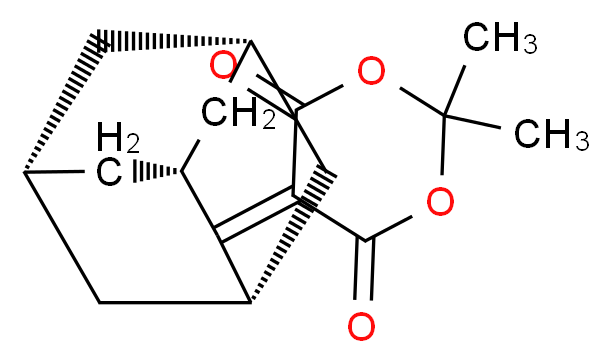 2,2-dimethyl-5-[(1r,3r,5r,7r)-adamantan-2-ylidene]-1,3-dioxane-4,6-dione_分子结构_CAS_51757-47-2