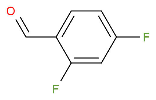 2,4-二氟苯甲醛_分子结构_CAS_1550-35-2)