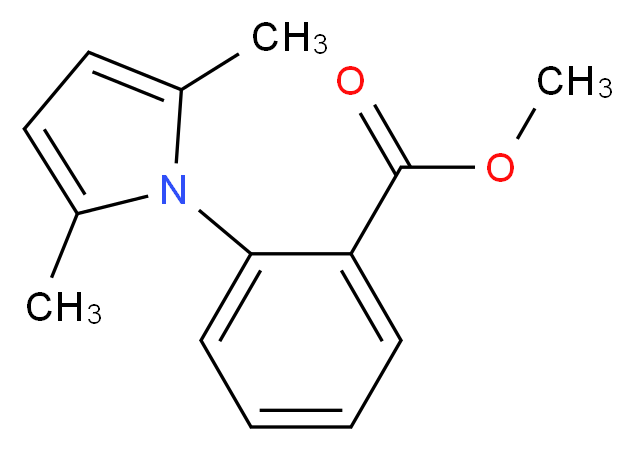 methyl 2-(2,5-dimethyl-1H-pyrrol-1-yl)benzoate_分子结构_CAS_83935-44-8