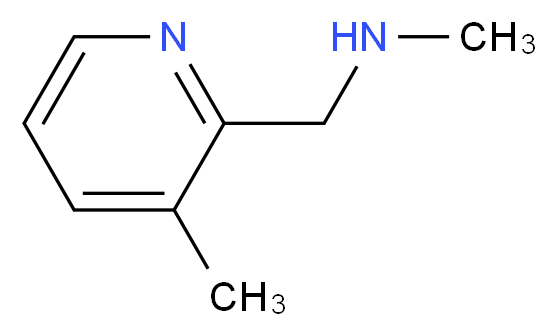 N-methyl-1-(3-methylpyridin-2-yl)methanamine_分子结构_CAS_880361-72-8)