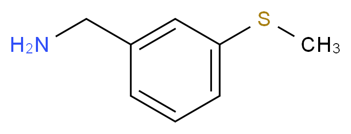 [3-(methylsulfanyl)phenyl]methanamine_分子结构_CAS_93071-78-4