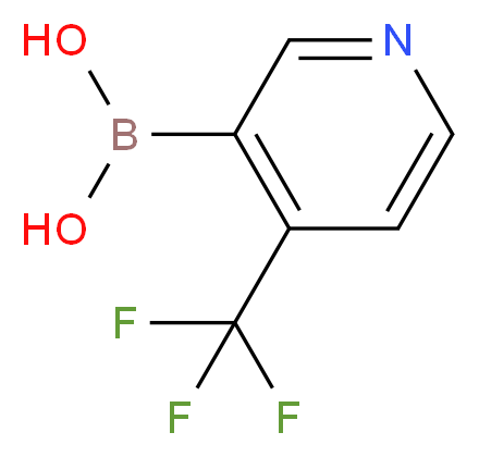 [4-(trifluoromethyl)pyridin-3-yl]boronic acid_分子结构_CAS_1072952-32-9