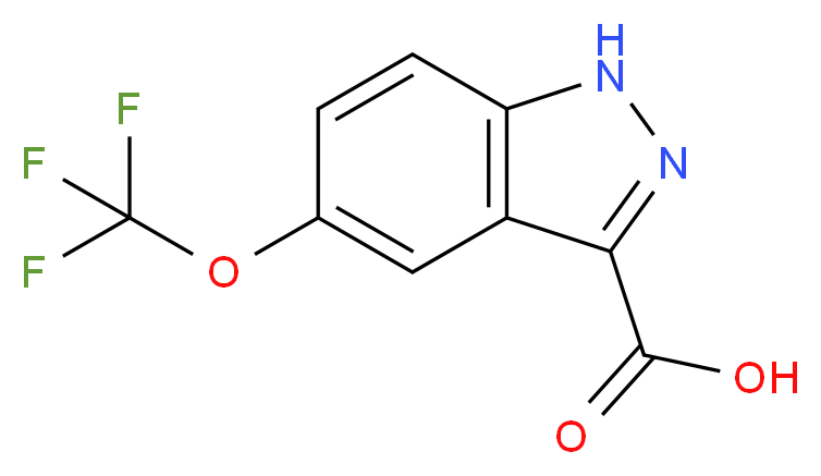 5-(Trifluoromethoxy)-1H-indazole-3-carboxylic acid_分子结构_CAS_869782-94-5)