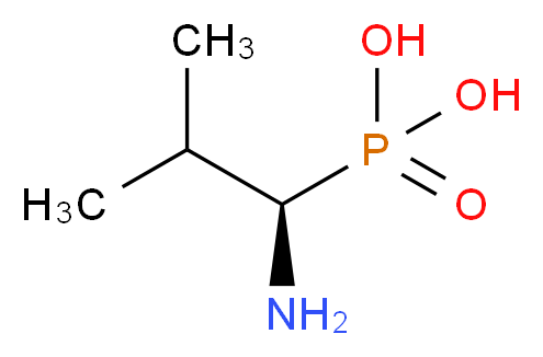 [(1R)-1-amino-2-methylpropyl]phosphonic acid_分子结构_CAS_66254-56-6