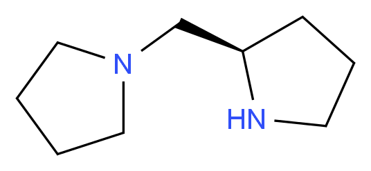 1-{[(2R)-pyrrolidin-2-yl]methyl}pyrrolidine_分子结构_CAS_60419-23-0
