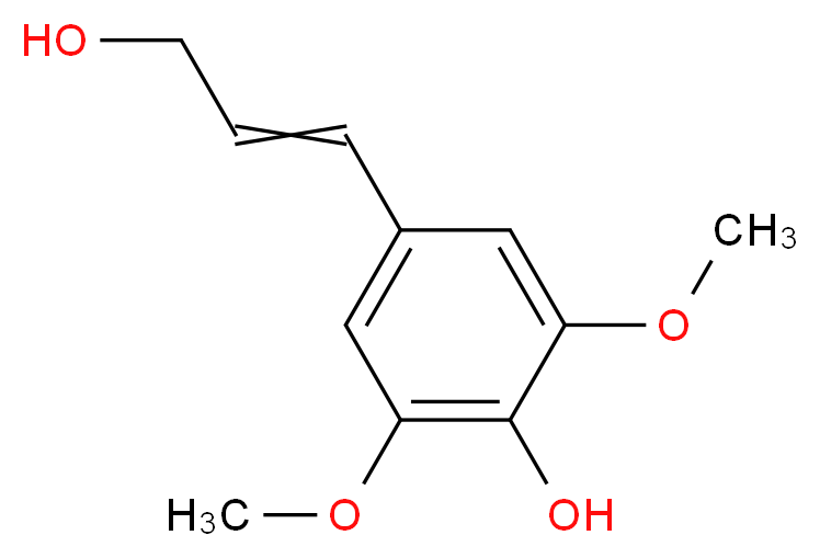 4-(3-hydroxyprop-1-en-1-yl)-2,6-dimethoxyphenol_分子结构_CAS_537-33-7