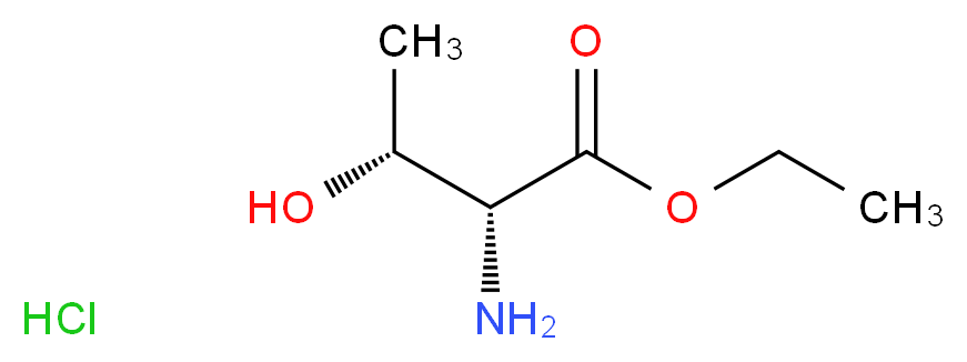 (2S,3R)-Ethyl 2-aMino-3-hydroxybutanoate hydrochloride_分子结构_CAS_39994-70-2)