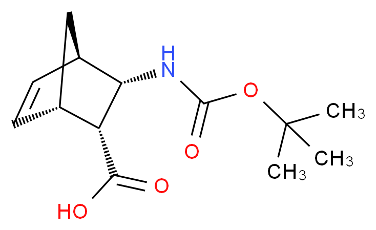 rac-(1S,2R,3S,4R)-3-[(tert-butoxycarbonyl)amino]bicyclo[2.2.1]hept-5-ene-2-carboxylic acid_分子结构_CAS_148257-12-9)