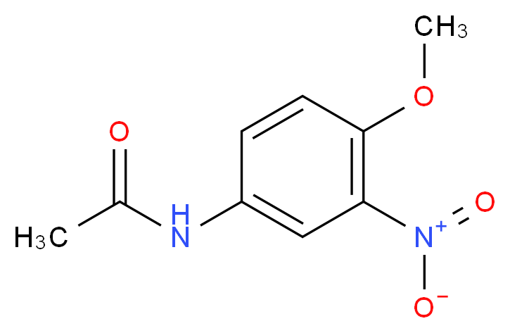 N-(4-methoxy-3-nitrophenyl)acetamide_分子结构_CAS_50651-39-3