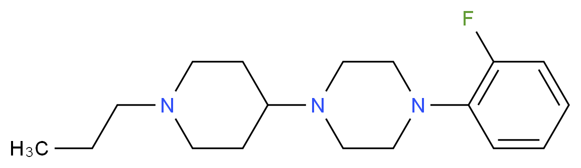 1-(2-fluorophenyl)-4-(1-propyl-4-piperidinyl)piperazine_分子结构_CAS_)