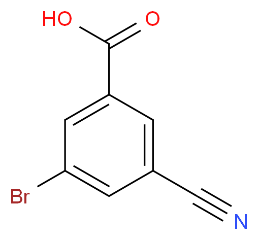 3-bromo-5-cyanobenzoic acid_分子结构_CAS_453566-14-8