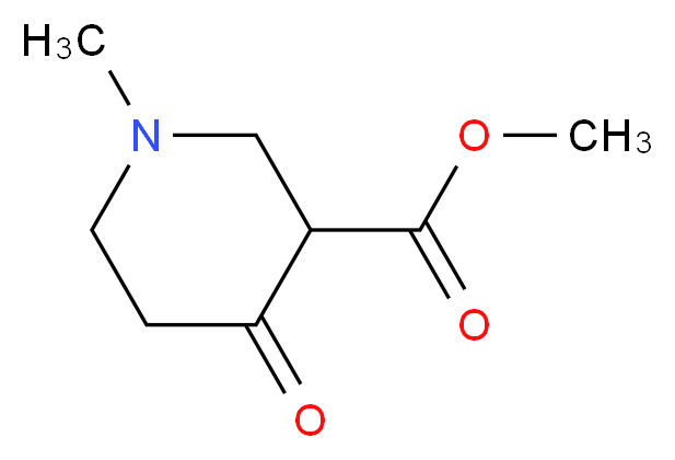 methyl 1-methyl-4-oxo-3-piperidinecarboxylate_分子结构_CAS_13221-89-1)