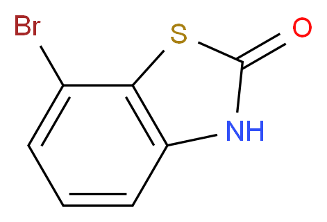 7-bromo-2,3-dihydro-1,3-benzothiazol-2-one_分子结构_CAS_1188047-07-5