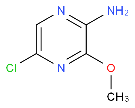 5-chloro-3-methoxypyrazin-2-amine_分子结构_CAS_874-31-7