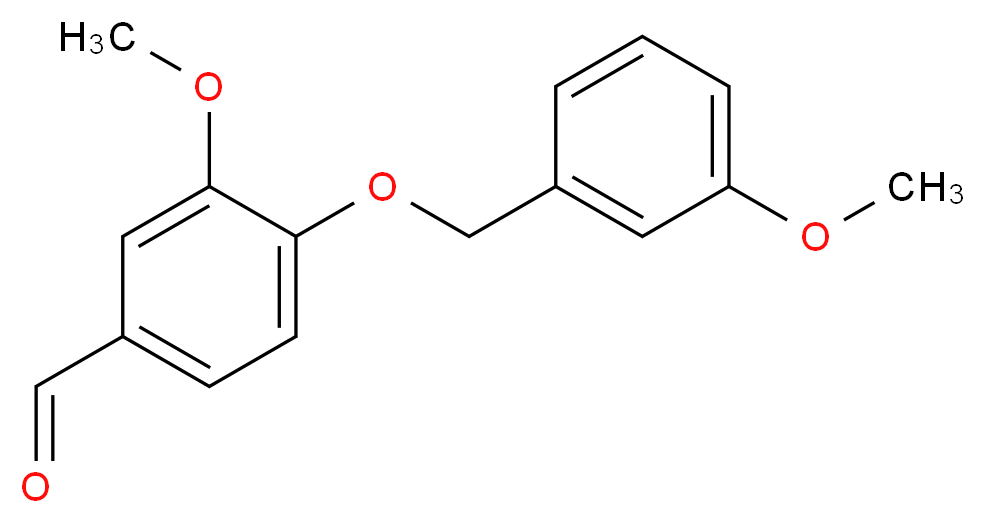 3-Methoxy-4-[(3-methoxybenzyl)oxy]benzaldehyde_分子结构_CAS_667412-56-8)