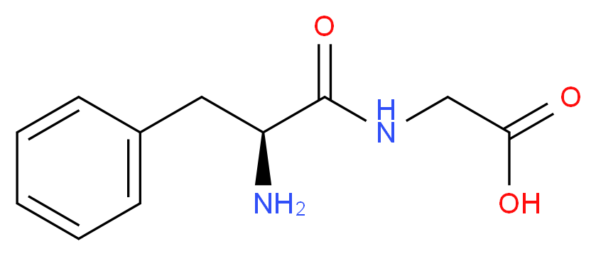 2-[(2S)-2-amino-3-phenylpropanamido]acetic acid_分子结构_CAS_721-90-4