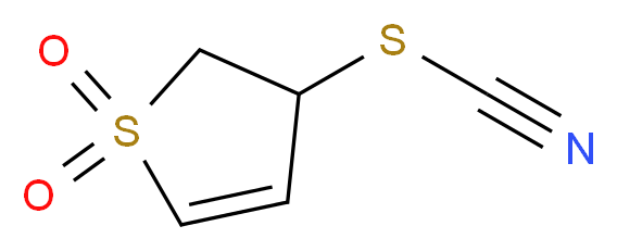 [(1,1-dioxo-2,3-dihydro-1λ<sup>6</sup>-thiophen-3-yl)sulfanyl]formonitrile_分子结构_CAS_73909-05-4