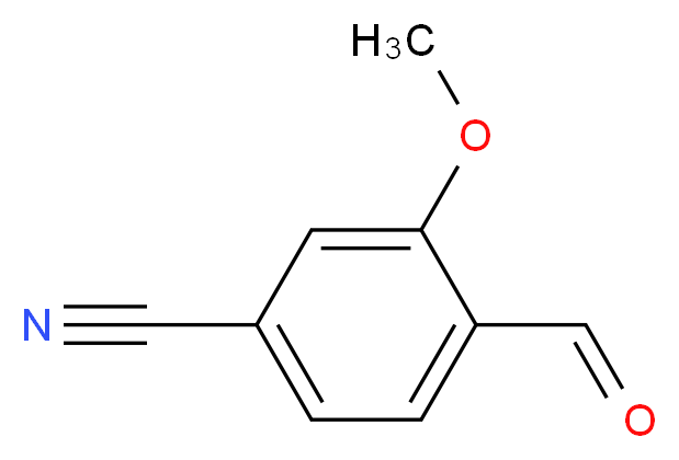 4-formyl-3-methoxybenzonitrile_分子结构_CAS_21962-45-8