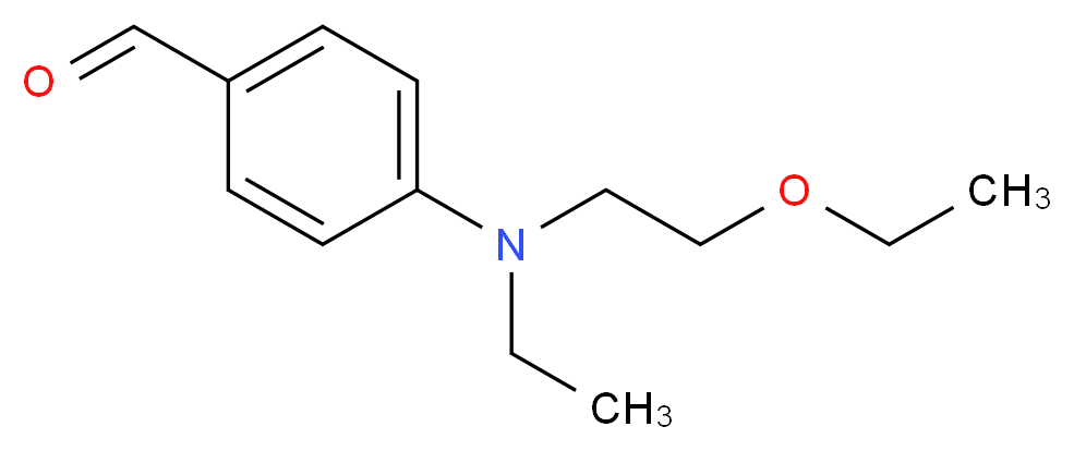 4-[(2-ethoxyethyl)(ethyl)amino]benzaldehyde_分子结构_CAS_21635-78-9