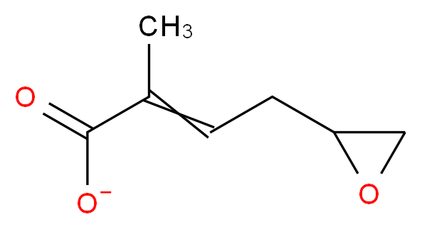 2-methyl-4-(oxiran-2-yl)but-2-enoate_分子结构_CAS_106-91-2