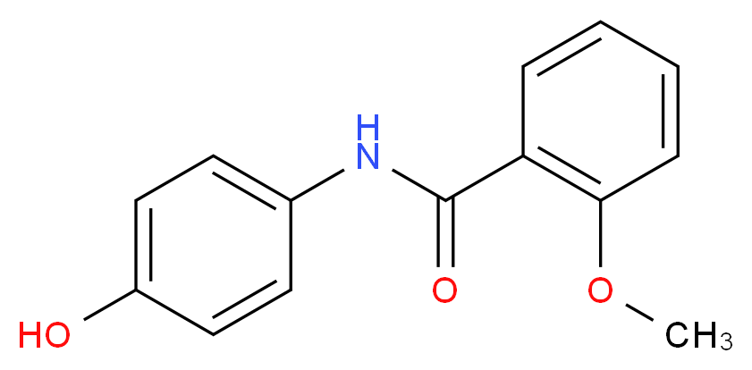 N-(4-hydroxyphenyl)-2-methoxybenzamide_分子结构_CAS_54090-25-4)