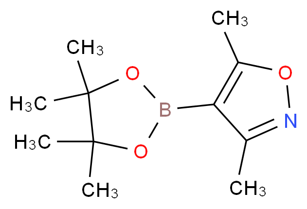 3,5-dimethyl-4-(tetramethyl-1,3,2-dioxaborolan-2-yl)-1,2-oxazole_分子结构_CAS_832114-00-8