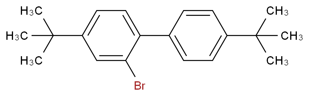 2-bromo-4-tert-butyl-1-(4-tert-butylphenyl)benzene_分子结构_CAS_70728-89-1