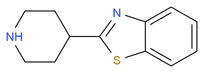 2-(piperidin-4-yl)benzo[d]thiazole_分子结构_CAS_)