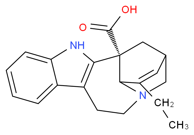 Catharanthinic Acid_分子结构_CAS_63944-54-7)