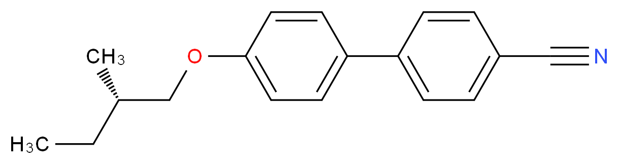 4-{4-[(2S)-2-methylbutoxy]phenyl}benzonitrile_分子结构_CAS_58600-86-5