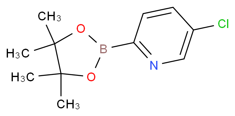 5-CHLOROPYRIDINE-2-BORONIC ACID PINACOL ESTER_分子结构_CAS_652148-93-1)