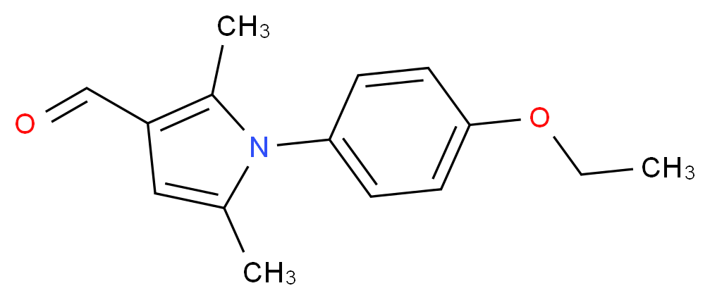 1-(4-ethoxyphenyl)-2,5-dimethyl-1H-pyrrole-3-carbaldehyde_分子结构_CAS_347331-41-3