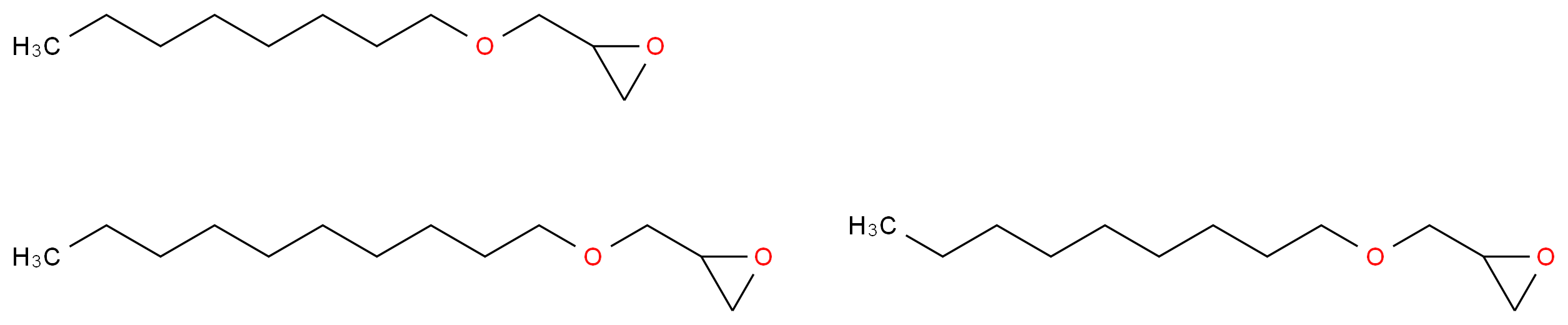 2-[(decyloxy)methyl]oxirane; 2-[(nonyloxy)methyl]oxirane; 2-[(octyloxy)methyl]oxirane_分子结构_CAS_68609-96-1