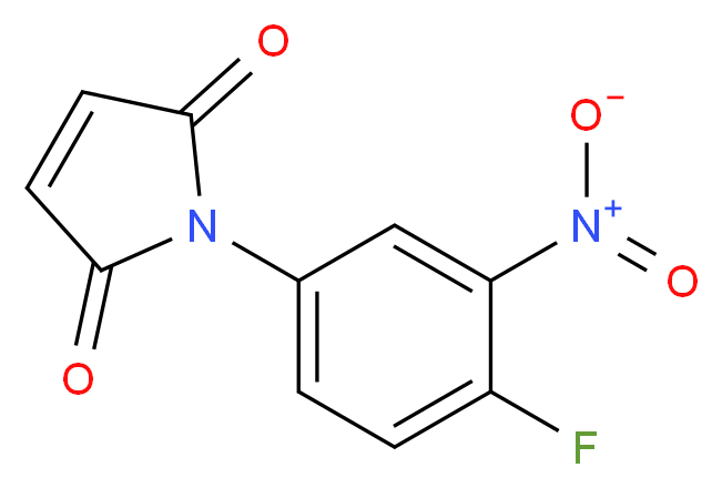 N-(4-Fluoro-3-nitrophenyl)maleimide_分子结构_CAS_67154-40-9)