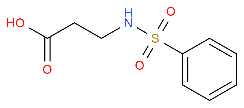 3-benzenesulfonamidopropanoic acid_分子结构_CAS_31867-78-4