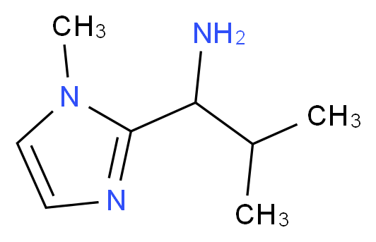 [2-Methyl-1-(1-methyl-1H-imidazol-2-yl)propyl]-amine_分子结构_CAS_927986-27-4)