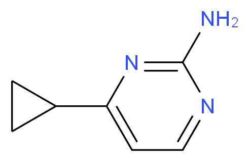 4-cyclopropylpyrimidin-2-amine_分子结构_CAS_21573-15-9