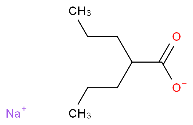 Sodium 2-propylpentanoate_分子结构_CAS_1069-66-5)