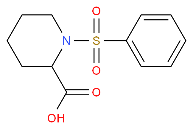 1-Benzenesulfonyl-piperidine-2-carboxylic acid_分子结构_CAS_)