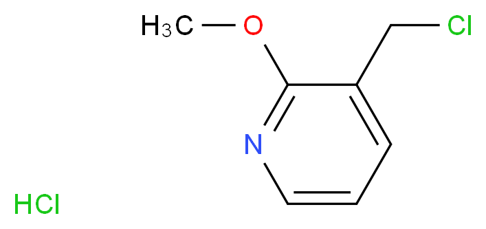 3-(chloromethyl)-2-methoxypyridine hydrochloride_分子结构_CAS_117934-34-6