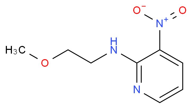 N-(2-methoxyethyl)-3-nitropyridin-2-amine_分子结构_CAS_866010-53-9