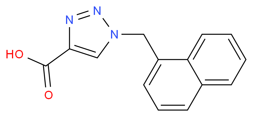 1-(1-naphthylmethyl)-1H-1,2,3-triazole-4-carboxylic acid_分子结构_CAS_)