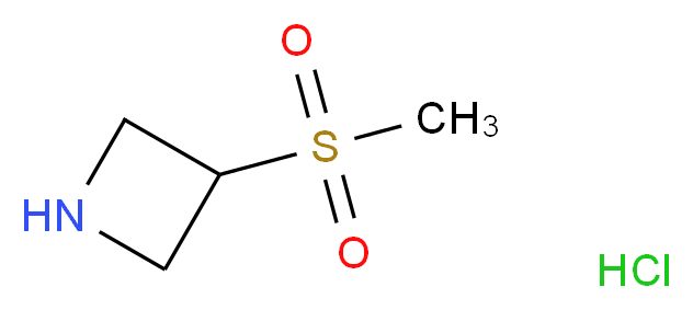 3-(Methylsulfonyl)azetidine hydrochloride_分子结构_CAS_)